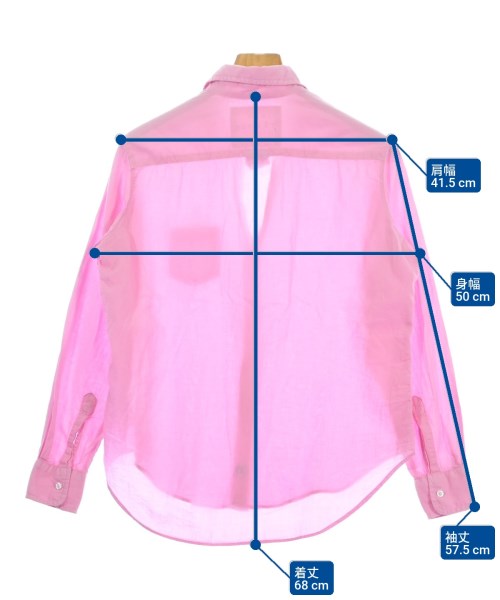 Frank&Eileen（フランクアンドアイリーン）カジュアルシャツ ピンク サイズ:XXS メンズ/2200675652100