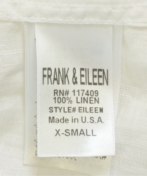 Frank&Eileen（フランクアンドアイリーン）カジュアルシャツ 白 サイズ:XS レディース/2200686829195