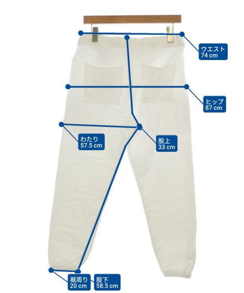 Frank&Eileen（フランクアンドアイリーン）スウェットパンツ 白 サイズ:S レディース/2200649100019