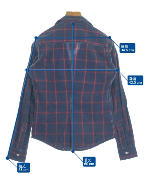 Frank&Eileen（フランクアンドアイリーン）カジュアルシャツ 紺 サイズ:XXS レディース/2200651166102