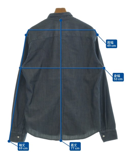 Frank&Eileen（フランクアンドアイリーン）カジュアルシャツ 紺 サイズ:M メンズ/2200660780061