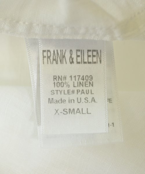 Frank&Eileen（フランクアンドアイリーン）カジュアルシャツ 白 サイズ:XS メンズ/2200704701151
