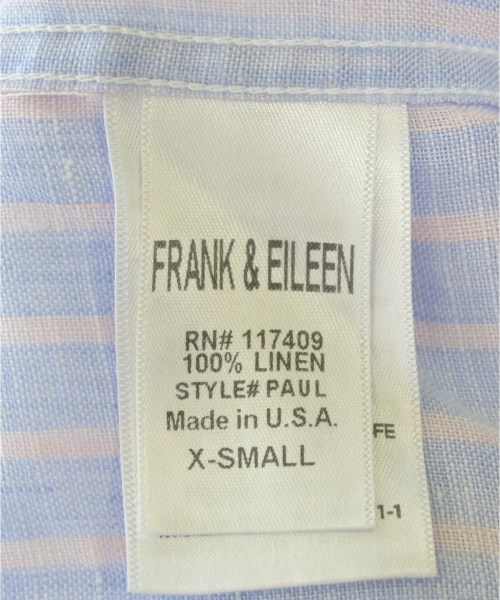 Frank&Eileen（フランクアンドアイリーン）カジュアルシャツ 青 サイズ:XS メンズ/2200704701298