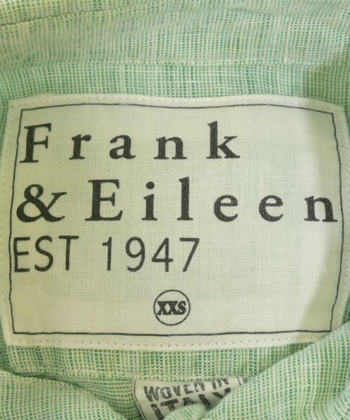 Frank&Eileen（フランクアンドアイリーン）カジュアルシャツ 緑 サイズ:XXS メンズ/2200704701304