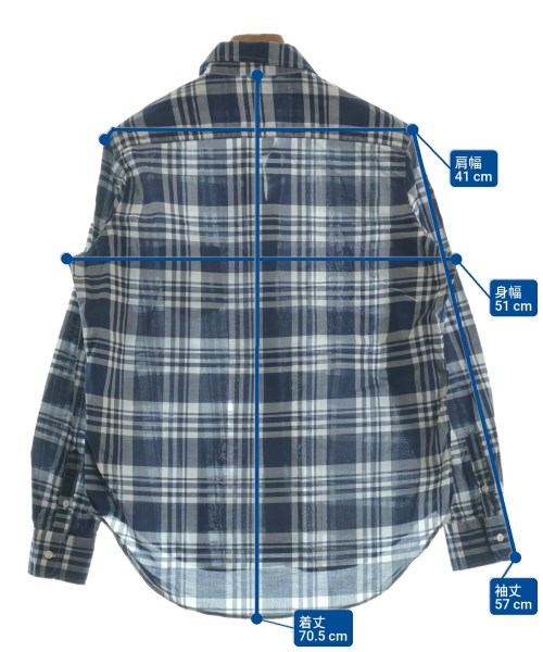 Frank&Eileen（フランクアンドアイリーン）カジュアルシャツ 紺 サイズ:XXS レディース/2200634991585