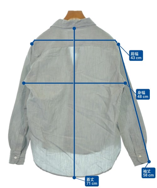 Frank&Eileen（フランクアンドアイリーン）カジュアルシャツ グレー サイズ:XS レディース/2200644976022