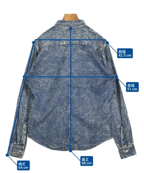 Frank&Eileen（フランクアンドアイリーン）カジュアルシャツ 青 サイズ:XS レディース/2200645452013