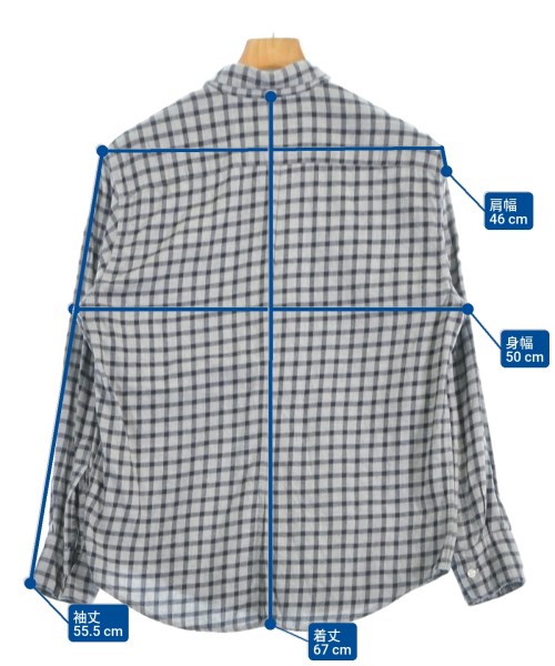 Frank&Eileen（フランクアンドアイリーン）カジュアルシャツ グレー サイズ:XS メンズ/2200660875057