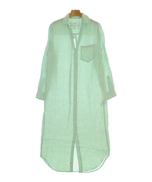 Frank&Eileen(フランクアンドアイリーン)シャツワンピース 緑 サイズ:XS/2200658372230