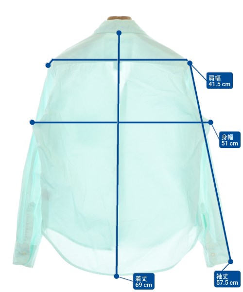 Frank&Eileen（フランクアンドアイリーン）カジュアルシャツ 青 サイズ:XXS レディース/2200654957103