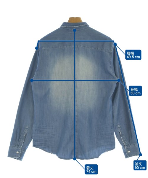 Frank&Eileen（フランクアンドアイリーン）カジュアルシャツ 青 サイズ:M メンズ/2200669218121