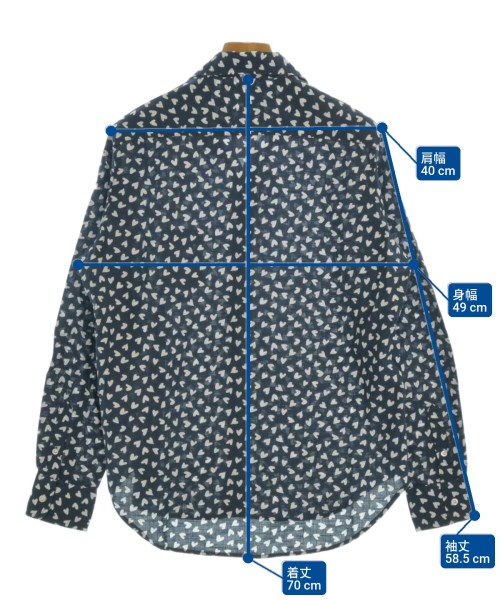 Frank&Eileen（フランクアンドアイリーン）カジュアルシャツ 紺 サイズ:XXS レディース/2200665031205