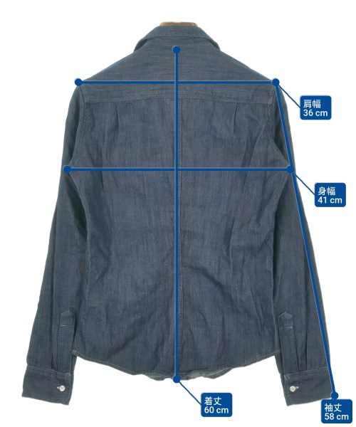 Frank&Eileen（フランクアンドアイリーン）カジュアルシャツ 青 サイズ:XXS レディース/2200669614039