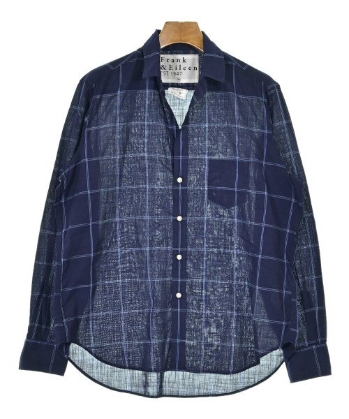 Frank&Eileen(フランクアンドアイリーン)カジュアルシャツ 紺 サイズ:XS/2200669815078