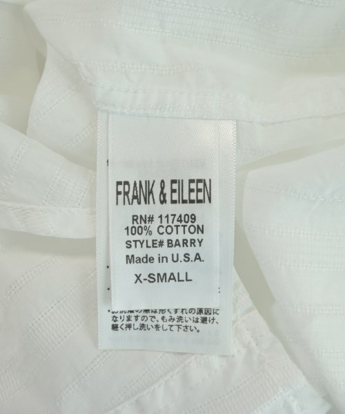 Frank&Eileen（フランクアンドアイリーン）カジュアルシャツ 白 サイズ:XS レディース/2200716842330