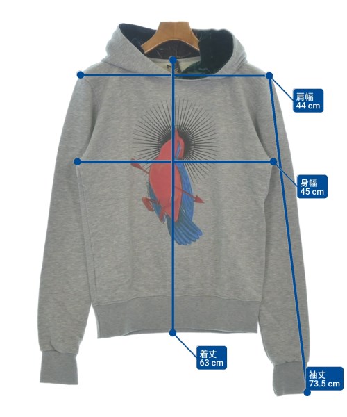 DEAD MEAT（デッドミート）パーカー グレー サイズ:S メンズ/2200641800276