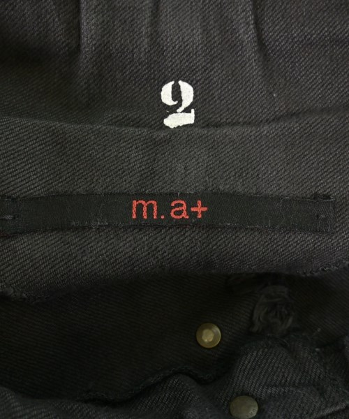 m.a+（エムエークロス）デニムパンツ 黒 サイズ:2(M位) メンズ/2200614836011