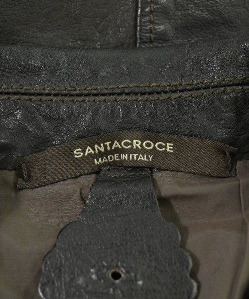 SANTACROCE（サンタクローチェ）ライダース 茶 サイズ:-(S位) メンズ/2200607896015