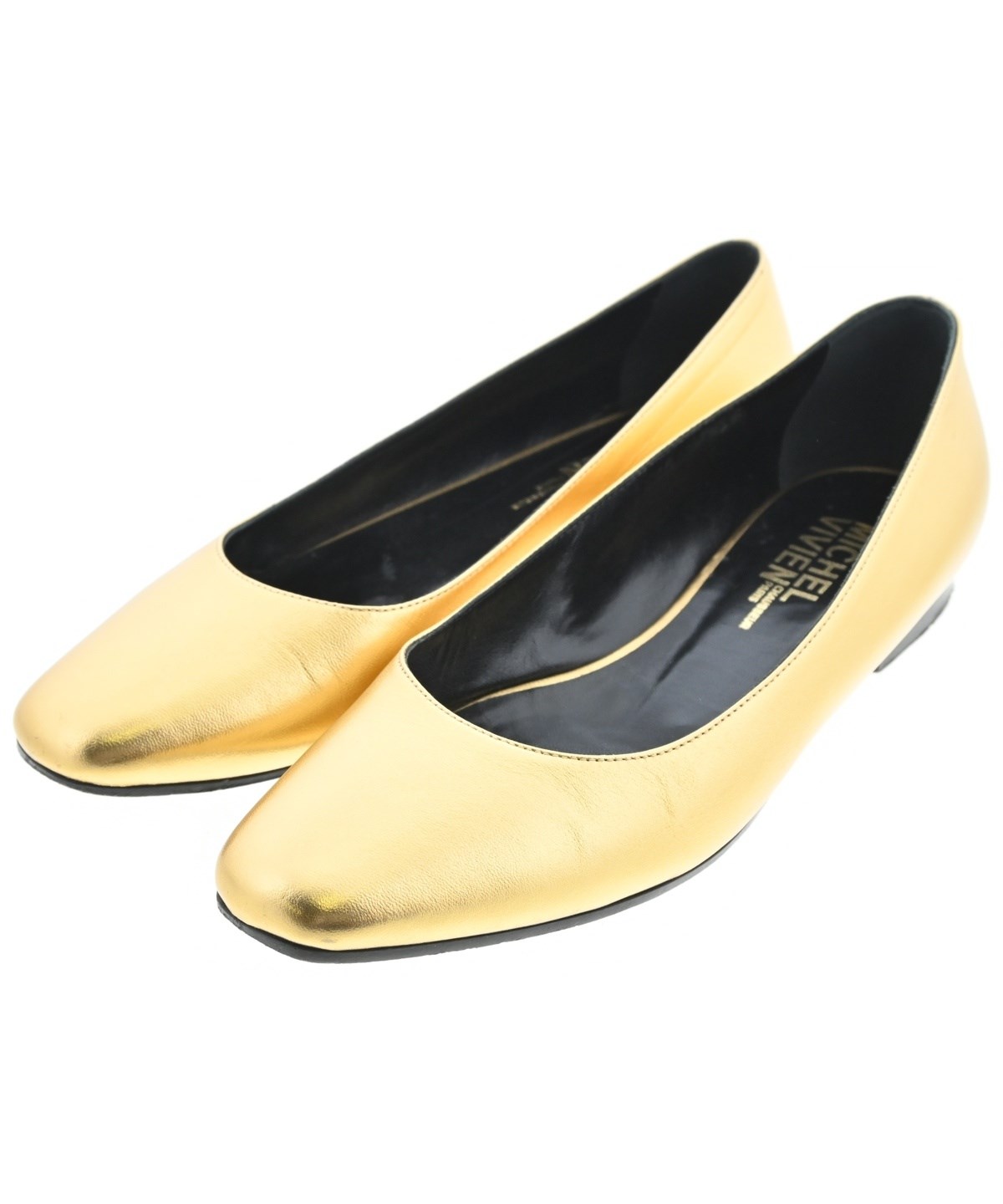 新品未使用MICHEL VIVIENゴールドバレエシューズフラットパンプス38 MICHEL VIVIEN（ミッシェル ヴィヴィアン）パンプス ゴールド サイズ