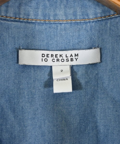 10CROSBY DEREK LAM（テン　クロスビー　デレク　ラム）カジュアルシャツ 青 サイズ:2(M位) レディース/2200704473119