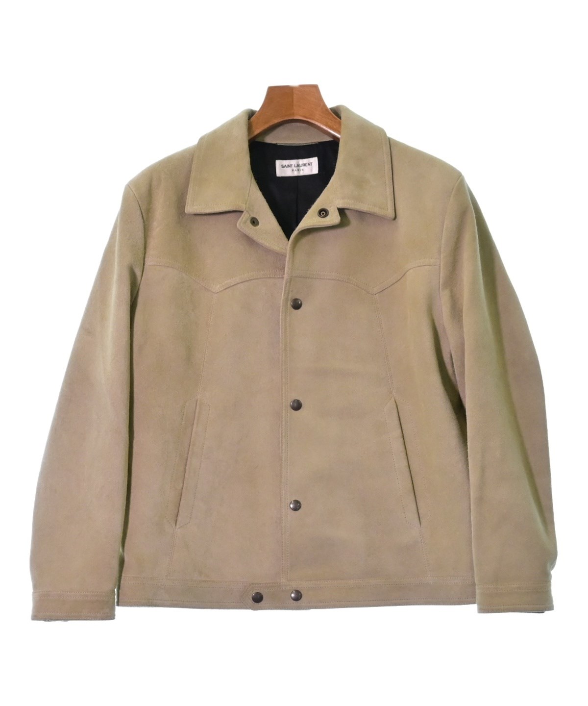 r0131 Yves Saint Laurent ベージュ ジャケットXL Yves Saint Laurent Cotton Logo Bomber Jacket - M | SYLK