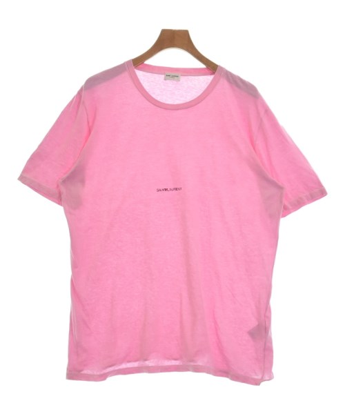 SAINT LAURENT PARIS Tシャツ・カットソー L ピンク - Tシャツ ...