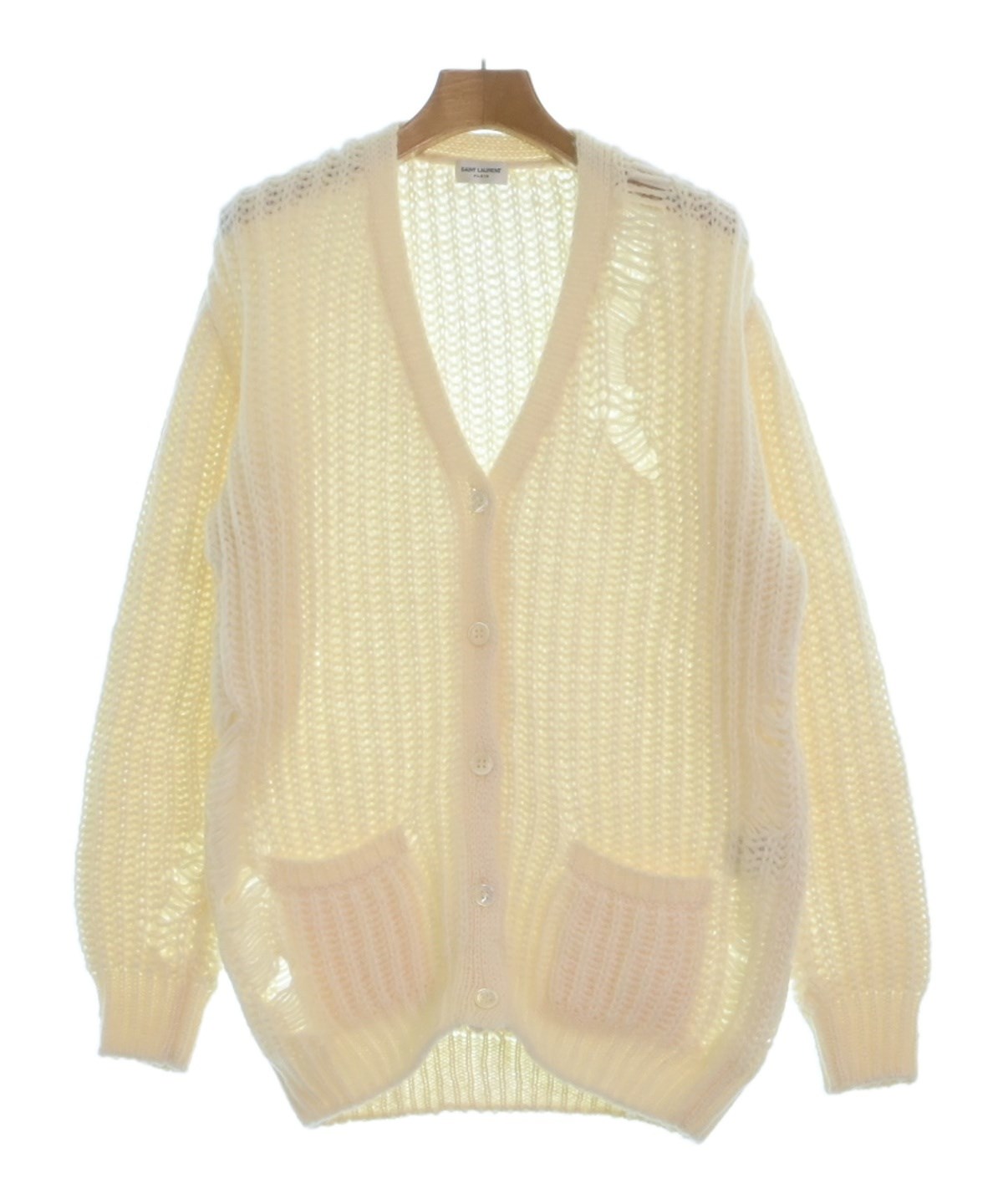 SAINT LAURENT Paris カーディガン Saint Laurent パターン インターシャ カーディガン 通販 - FARFETCH