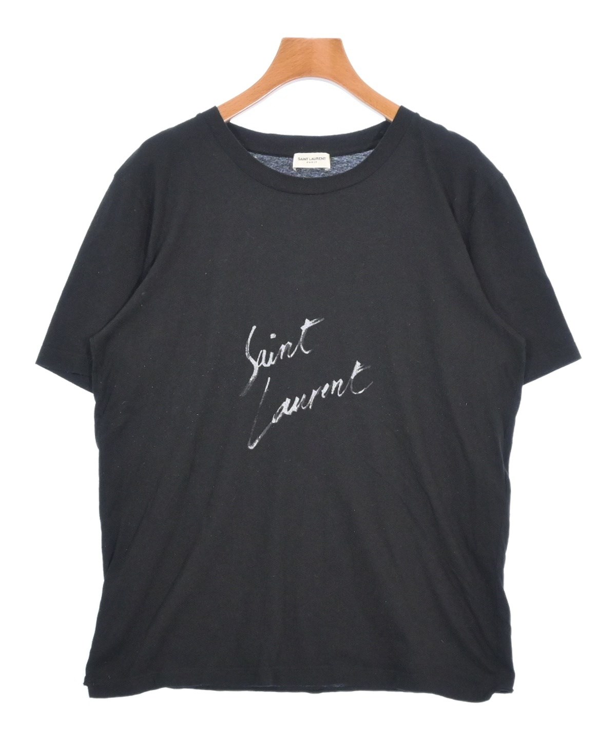 Saint Laurent paris Tシャツ xs SAINT LAURENT PARIS（サンローランパリ）Tシャツ・カットソー 黒