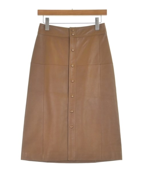 SAINT LAURENT PARIS（サンローランパリ）ロング・マキシ丈スカート 茶 サイズ:36(XS位) レディース/2200619751050