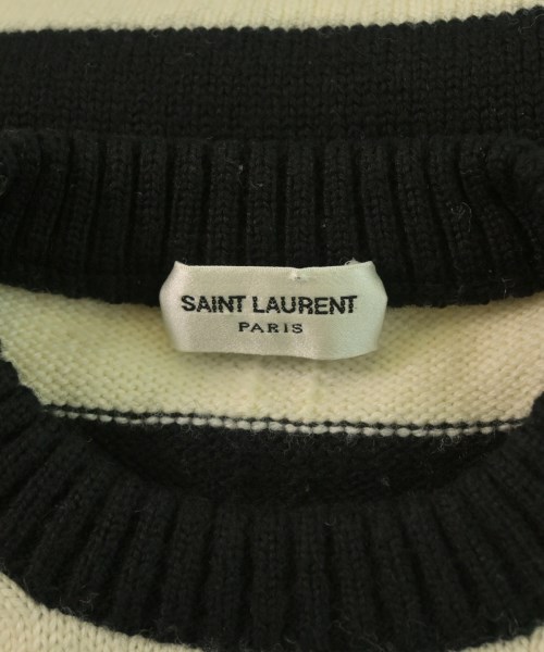 SAINT LAURENT PARIS（サンローランパリ）ニット・セーター 白 サイズ:XS メンズ/2200624376019