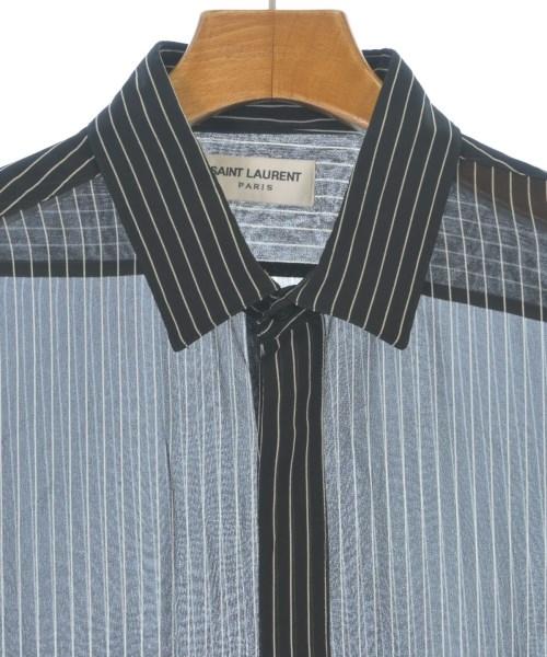 SAINT LAURENT PARIS（サンローランパリ）カジュアルシャツ 黒 サイズ:39(M位) レディース/2200636215023