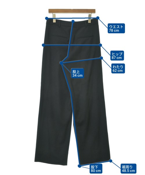 SAINT LAURENT PARIS（サンローランパリ）スラックス 黒 サイズ:38(M位) レディース/2200636215030