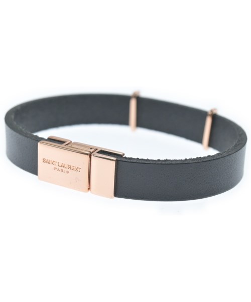 SAINT LAURENT PARIS（サンローランパリ）ブレスレット・バングル 黒 サイズ:- レディース/2200619599133