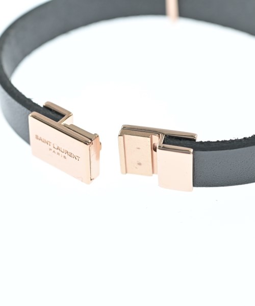 SAINT LAURENT PARIS（サンローランパリ）ブレスレット・バングル 黒 サイズ:- レディース/2200619599133