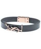 SAINT LAURENT PARIS（サンローランパリ）ブレスレット・バングル 黒 サイズ:- レディース/2200619599133