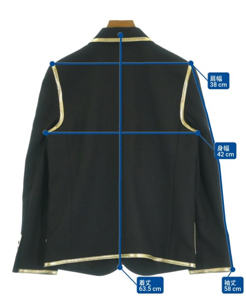 SAINT LAURENT PARIS（サンローランパリ）テーラードジャケット 黒 サイズ:40(M位) レディース/2200623718018