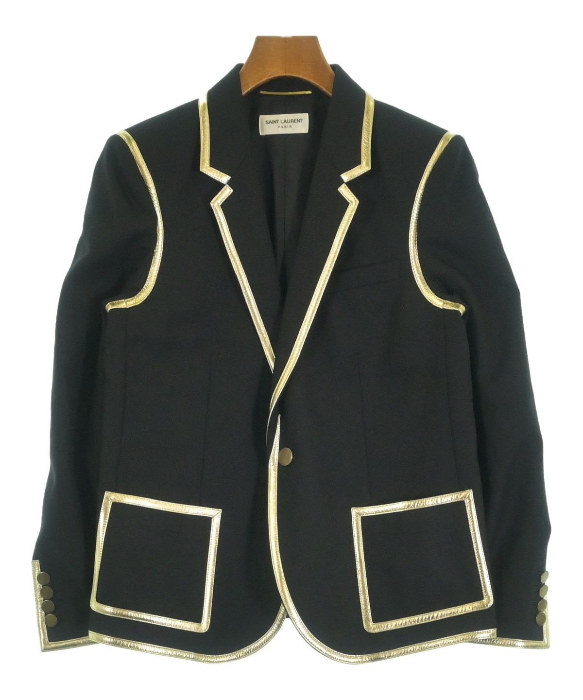 23AW SAINT LAURENT PARISテーラードジャケット SAINT LAURENT PARIS（サンローランパリ）テーラードジャケット 黒