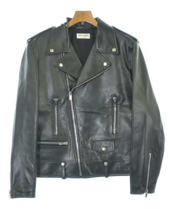 SAINT LAURENT PARIS（サンローランパリ）ライダース 黒 サイズ:54(XXL