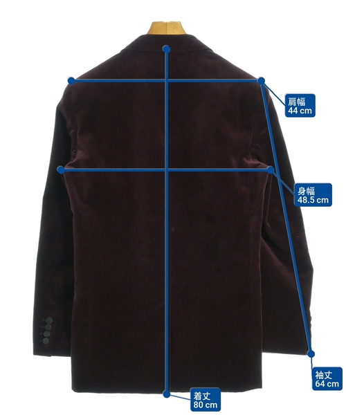 SAINT LAURENT PARIS（サンローランパリ）テーラードジャケット 赤 サイズ:48(L位) メンズ/2200638996012