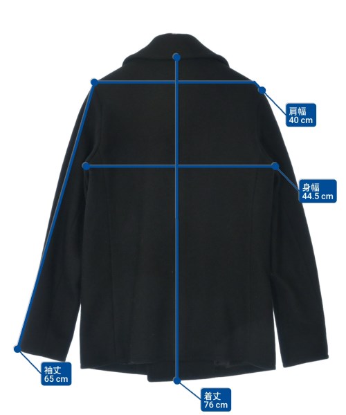 SAINT LAURENT PARIS（サンローランパリ）ピーコート 黒 サイズ:36(XS位) レディース/2200639691046