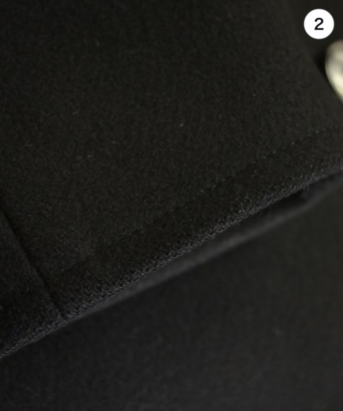 SAINT LAURENT PARIS（サンローランパリ）ピーコート 黒 サイズ:36(XS位) レディース/2200639691046