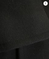 SAINT LAURENT PARIS（サンローランパリ）ピーコート 黒 サイズ:36(XS位) レディース/2200639691046