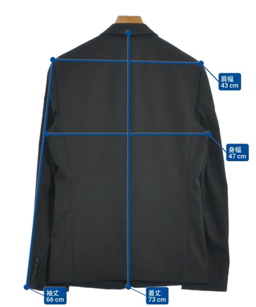 SAINT LAURENT PARIS（サンローランパリ）テーラードジャケット 黒 サイズ:46(M位) メンズ/2200639710013