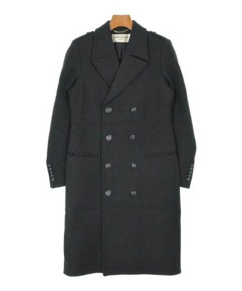 SAINT LAURENT PARIS(サンローランパリ)チェスターコート 黒 サイズ:36(S位)/2200640558017