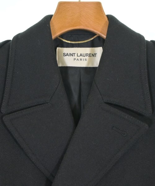 SAINT LAURENT PARIS（サンローランパリ）チェスターコート 黒 サイズ:36(S位) レディース/2200640558017