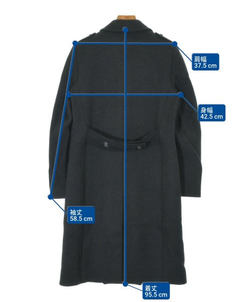 SAINT LAURENT PARIS（サンローランパリ）チェスターコート 黒 サイズ:36(S位) レディース/2200640558017