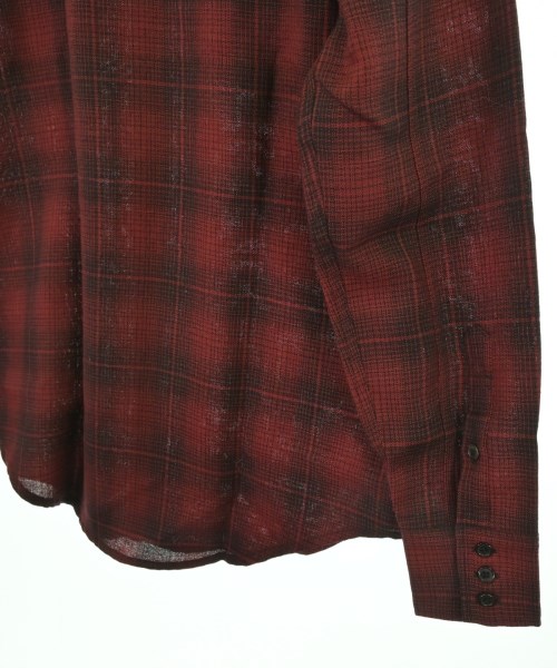 SAINT LAURENT PARIS（サンローランパリ）カジュアルシャツ 赤 サイズ:L メンズ/2200627330032