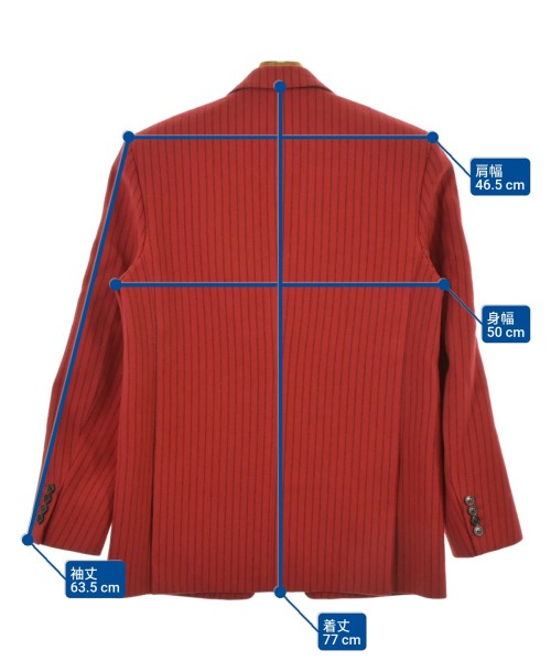 SAINT LAURENT PARIS（サンローランパリ）テーラードジャケット 赤 サイズ:50(XL位) メンズ/2200642349019