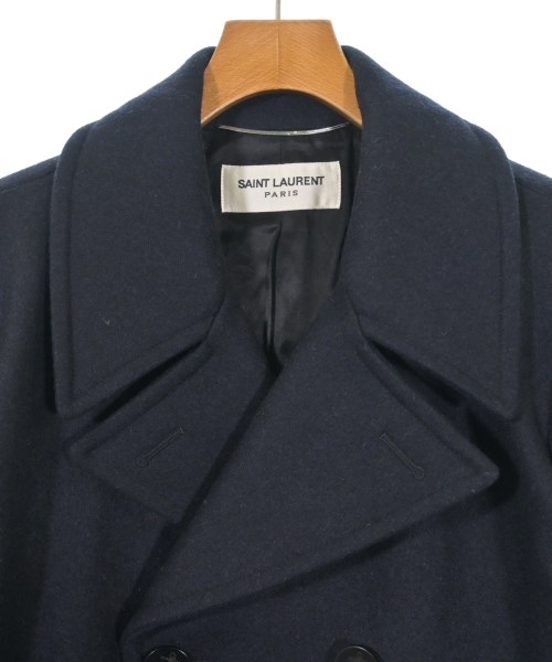 SAINT LAURENT PARIS（サンローランパリ）ピーコート 紺 サイズ:-(S位) メンズ/2200642935014