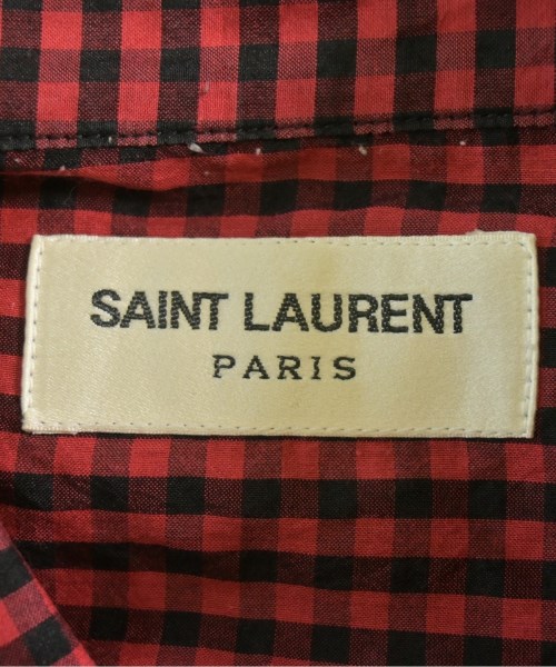 SAINT LAURENT PARIS（サンローランパリ）カジュアルシャツ 赤 サイズ:M メンズ/2200643138025